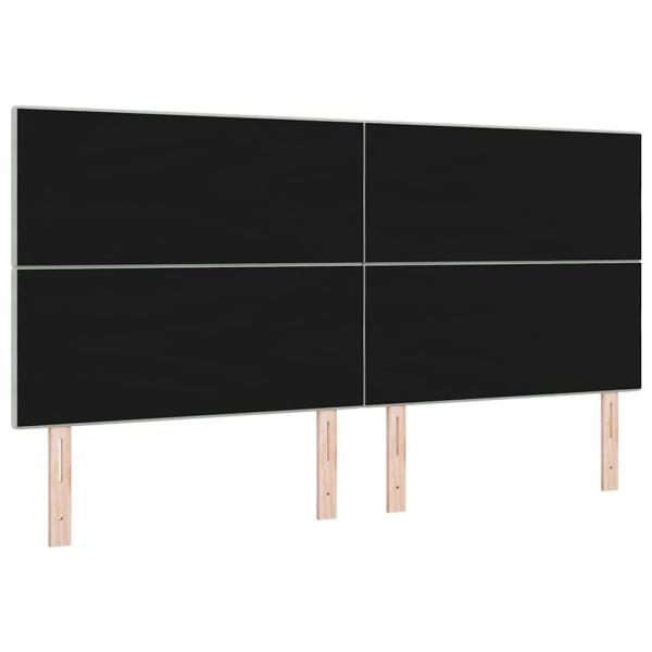 LED Kopfteil Licht Grau 100 cm Samt
