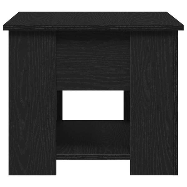 Schwarzer Eichencouchtisch 79x49x41 cm aus Holzwerkstoff