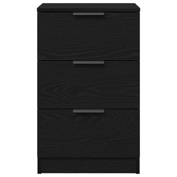 Nachttische 2er Set Schwarze Eiche 40x65x65 cm Aus Holzwerkstoff