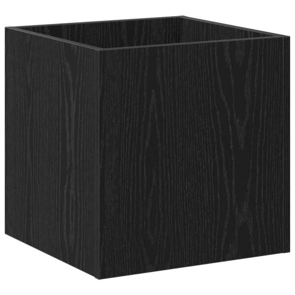 Pflanzkasten Schwarz Eiche 40x40x40 cm Holzwerkstoff