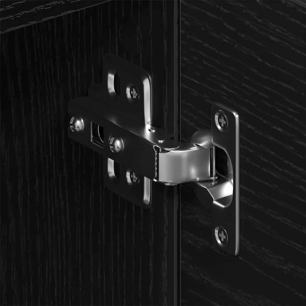 TV-Ständer - Schwarzer Eichenholz, 150x30x50 cm, Aus Holzwerkstoff