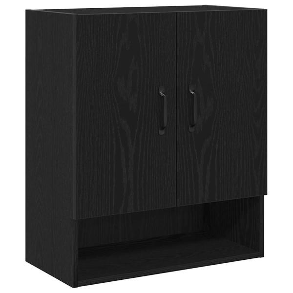 Wandregal Schwarze Eiche 60x30x70 cm Holzwerkstoff