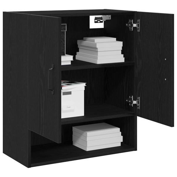 Wandregal Schwarze Eiche 60x30x70 cm Holzwerkstoff