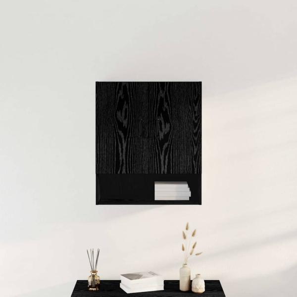 Wandregal Schwarze Eiche 60x30x70 cm Holzwerkstoff