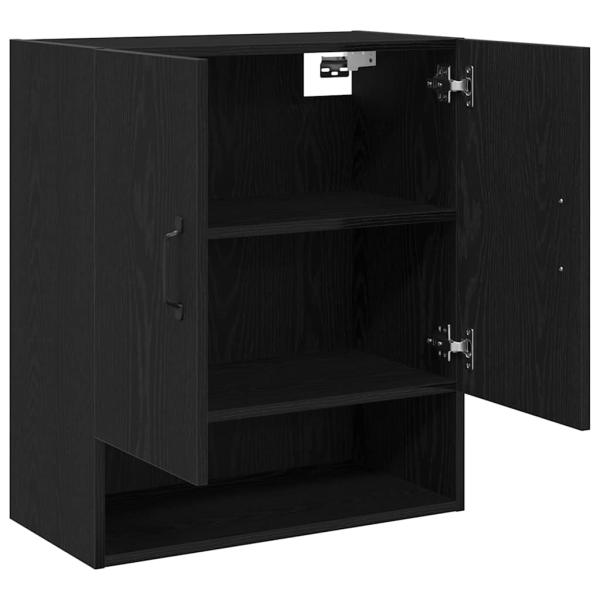 Wandregal Schwarze Eiche 60x30x70 cm Holzwerkstoff