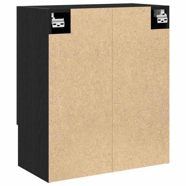 Wandregal Schwarze Eiche 60x30x70 cm Holzwerkstoff