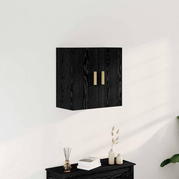 ARDEBO.de - Schwarzer Eichen-Wandschrank - 60x30x60 cm, Hergestellt aus Holzwerkstoff