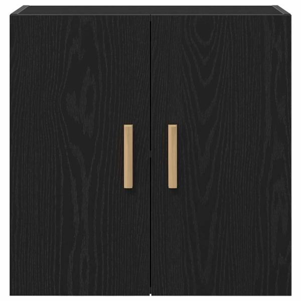 Schwarzer Eichen-Wandschrank - 60x30x60 cm, Hergestellt aus Holzwerkstoff