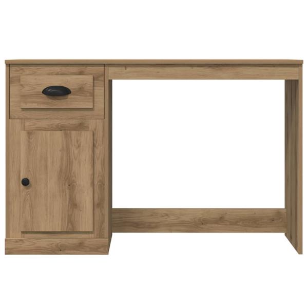 Schreibtisch mit Aufbewahrung Artisan Eiche 50x115x75 cm Holzwerkstoff