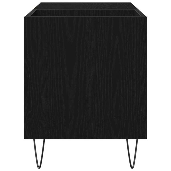 Aufbewahrungsschrank Schwarzes Eichenholz 84,5x38x48 cm Kunstholz