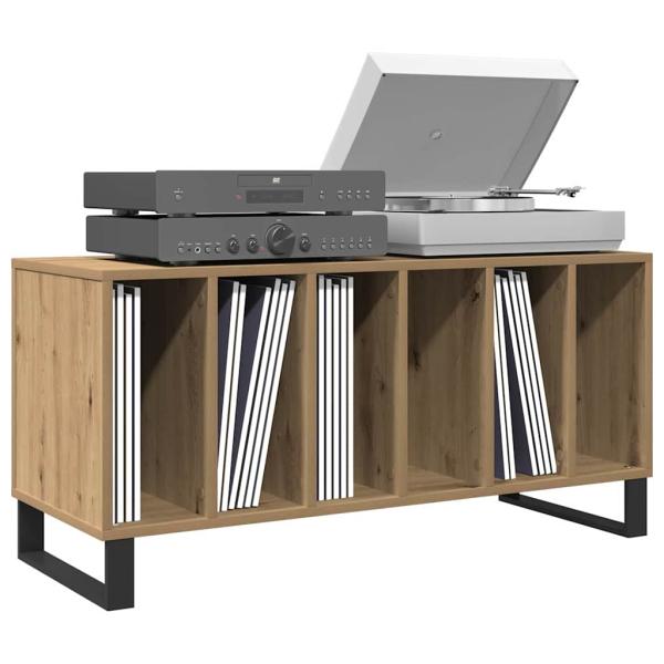 Schallplattenregal Artisan Eiche 100x38x48 cm Ingenieurlaminat