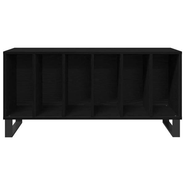 Record Cabinet Schwarz Eiche 100x38x48 cm Werkstoff