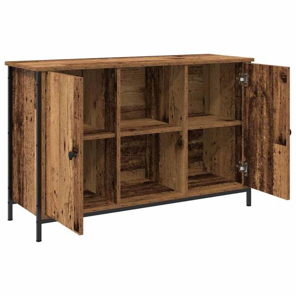 TV-Schrank Artisan Eiche 101x35x65 cm aus engineered Wood und Stahl