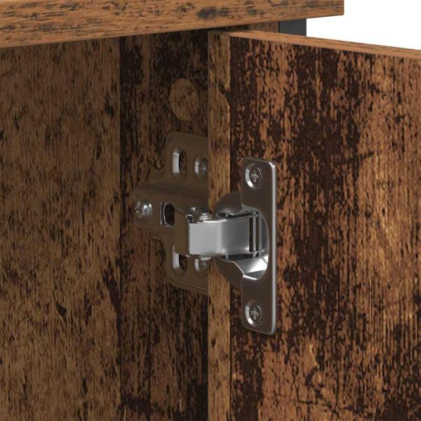 TV-Schrank Artisan Eiche 101x35x65 cm aus engineered Wood und Stahl