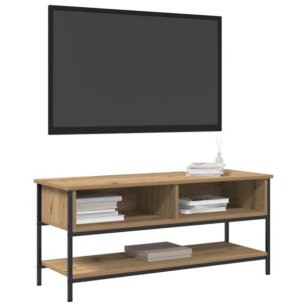TV-Schrank Artisan Eiche 100x35x45 cm Engineering Holz und Stahl