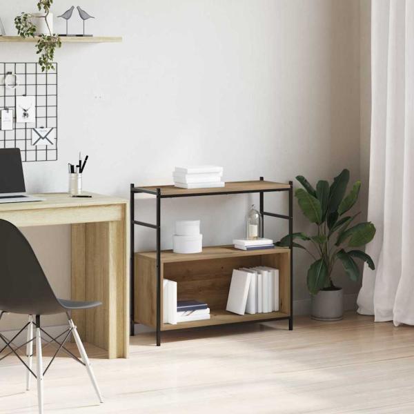 ARDEBO.de - Bücherregal Artisian Eiche 80x30x78,5 cm aus Holzwerkstoff