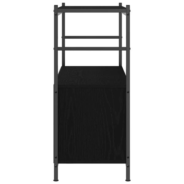 Bücherregal Schwarz Eiche 80x30x78,5 cm Holzwerkstoff