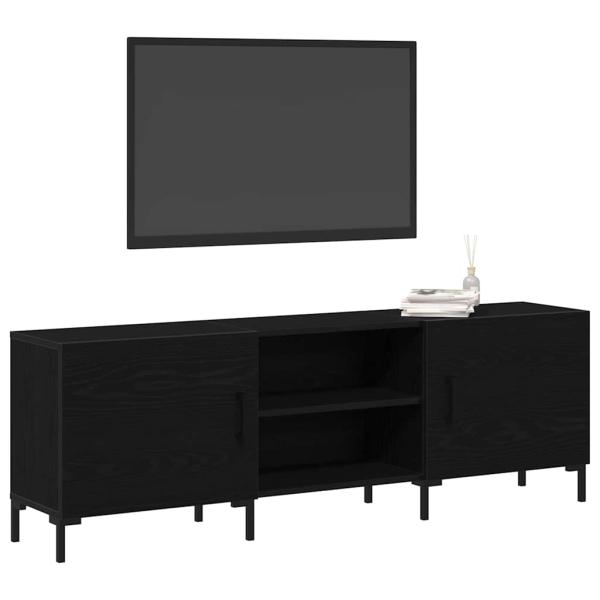 TV-Schrank Schwarze Eiche 150x30x50 cm aus Holzwerkstoff