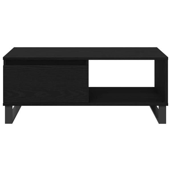 Couchtisch Schwarz Eiche 90x50x36,5 cm Holzwerkstoff
