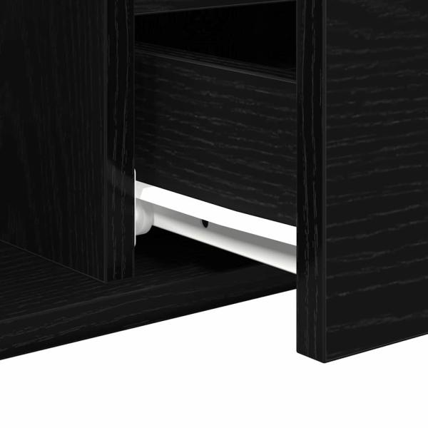 Couchtisch Schwarz Eiche 90x49x45 cm Engineering Holz