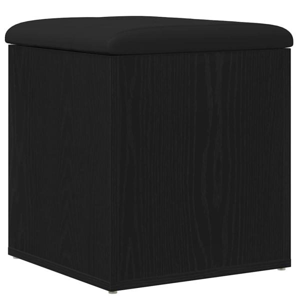 Aufbewahrungsbank Schwarz Eiche 40x40x45 cm Engineered Wood