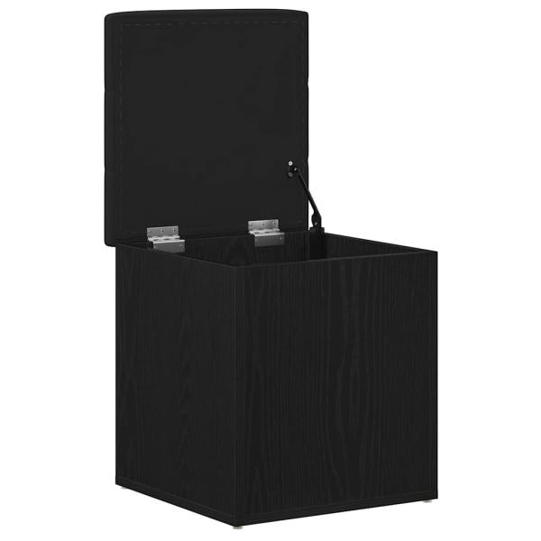 Aufbewahrungsbank Schwarz Eiche 40x40x45 cm Engineered Wood