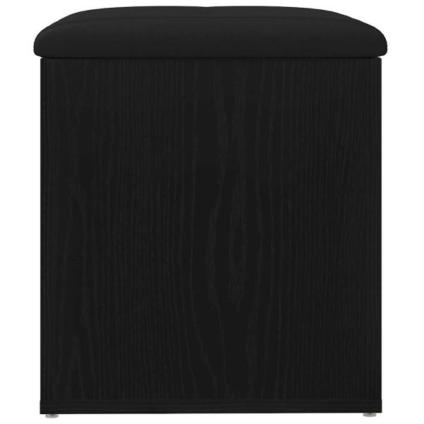 Aufbewahrungsbank Schwarz Eiche 40x40x45 cm Engineered Wood