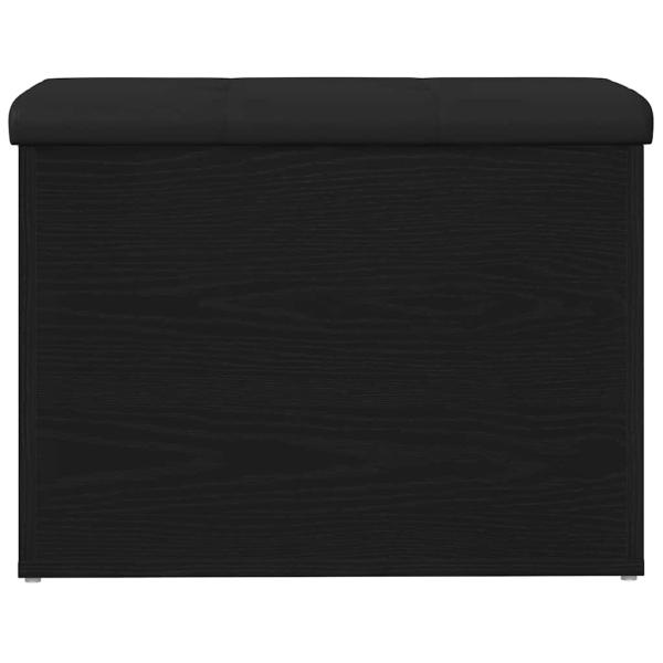 Aufbewahrungsbank Schwarz Eiche 60x40x45 cm Holzwerkstoff
