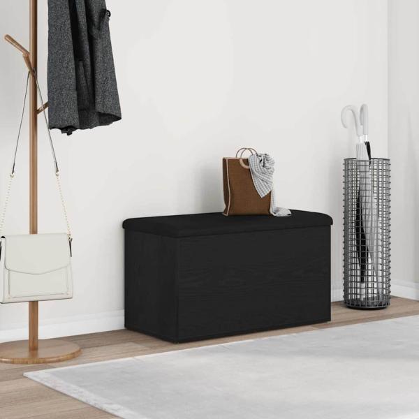 ARDEBO.de - Aufbewahrungsbank Schwarze Eiche 80x40x45 cm Furnier
