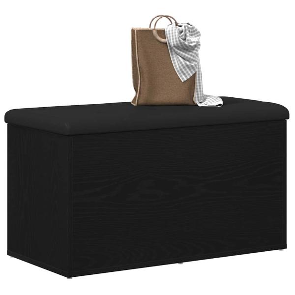 Aufbewahrungsbank Schwarze Eiche 80x40x45 cm Furnier