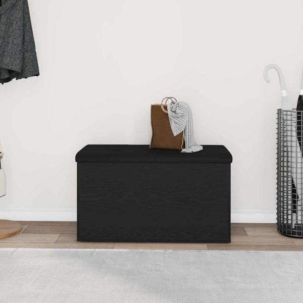 Aufbewahrungsbank Schwarze Eiche 80x40x45 cm Furnier
