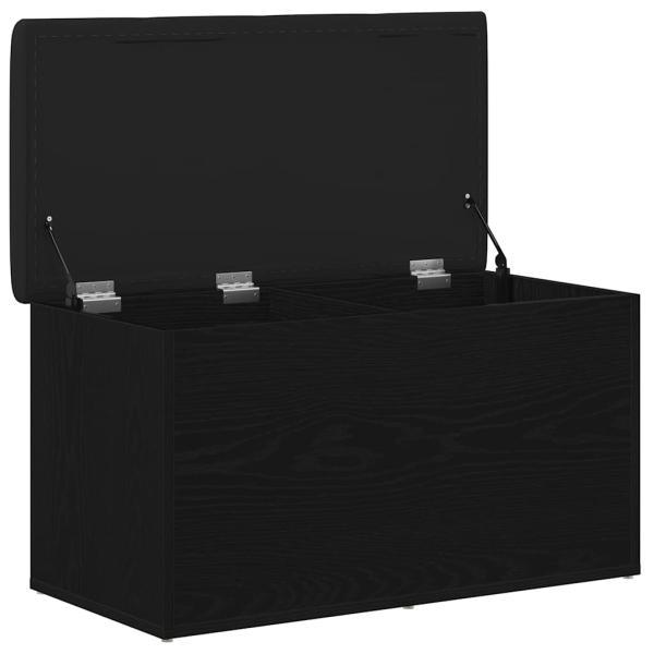 Aufbewahrungsbank Schwarze Eiche 80x40x45 cm Furnier
