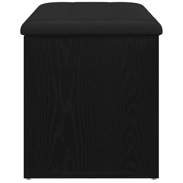 Aufbewahrungsbank Schwarze Eiche 80x40x45 cm Furnier