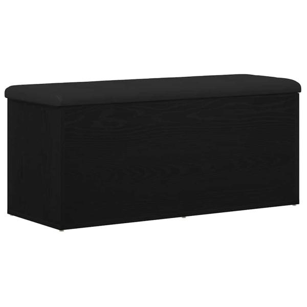 Aufbewahrungsbank Schwarze Eiche 100x40x45 cm Ingenieured Holz