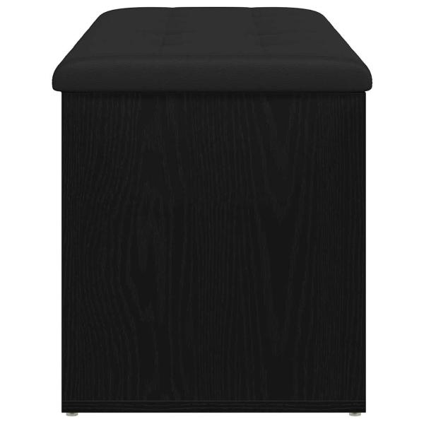 Aufbewahrungsbank Schwarze Eiche 100x40x45 cm Ingenieured Holz