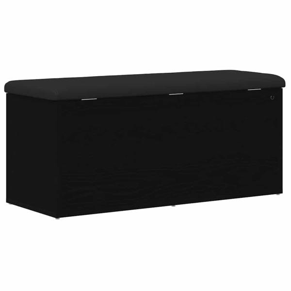 Aufbewahrungsbank Schwarze Eiche 100x40x45 cm Ingenieured Holz