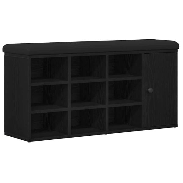 Aufbewahrungsbank Schwarze Eiche 100x30x48 cm Ingenieurholz
