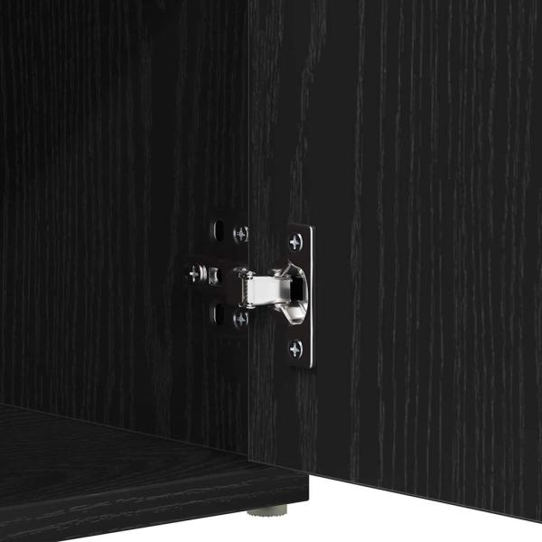 Aufbewahrungsbank Schwarze Eiche 100x30x48 cm Ingenieurholz