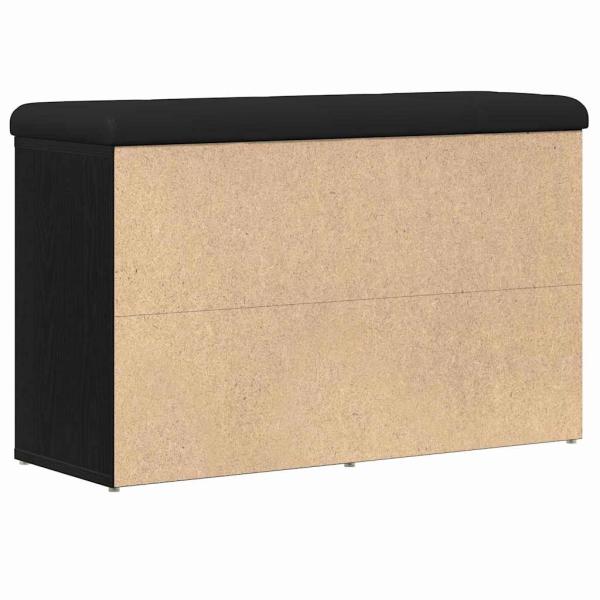 Schuhbank Schwarz 82 x 32 x 50 cm Holzwerkstoff