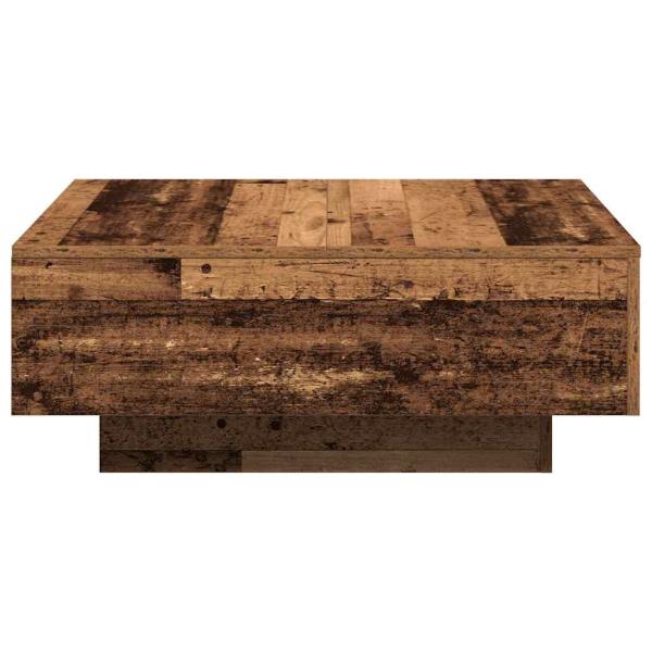 Couchtisch aus altem Holz 80x80x31 cm, aus hochwertigem Holz