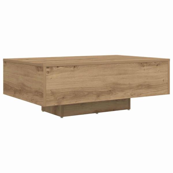 Couchtisch mit LED-Lichtern, Artisan Eiche 85x55x31 cm