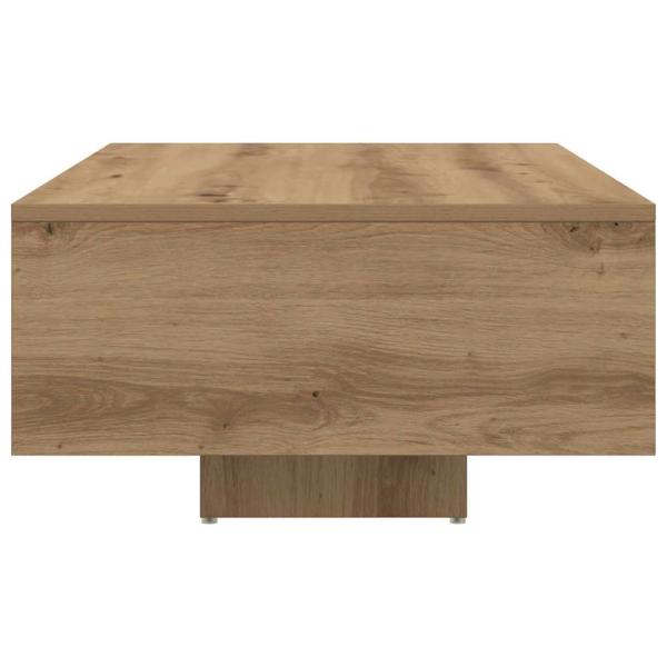 Couchtisch mit LED-Lichtern, Artisan Eiche 85x55x31 cm