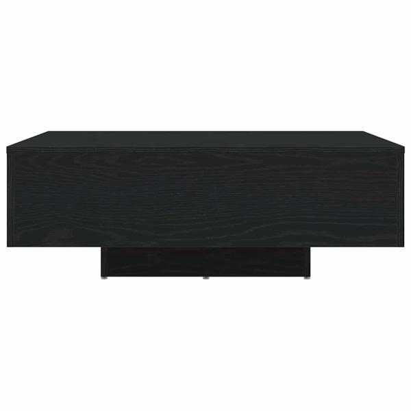 Couchtisch mit LED-Lichtern Schwarz Eiche 85x55x31 cm