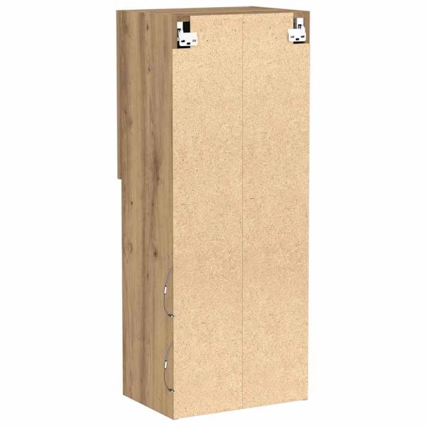 TV-Schrank mit LED-Lichtern Artisan Eiche 40,5x30x102 cm