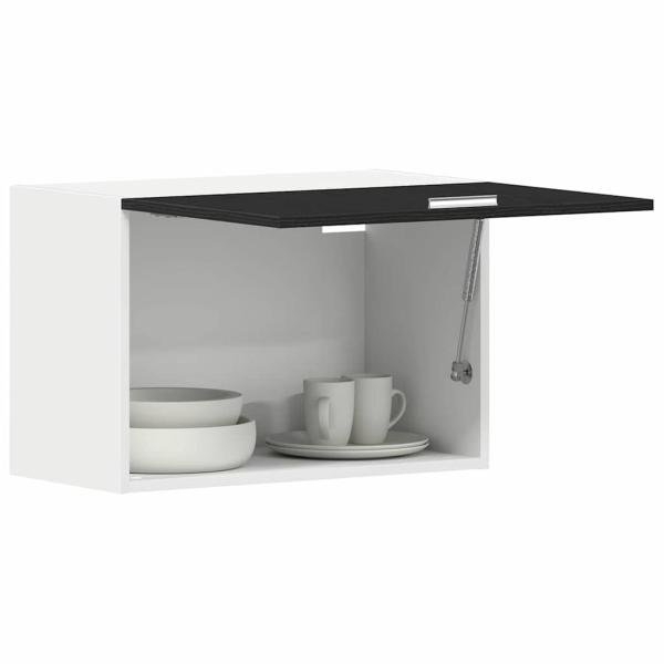 Hängeschrank in Schwarz-Eiche - 60x31x60 cm, Hergestellt aus Holzwerkstoff