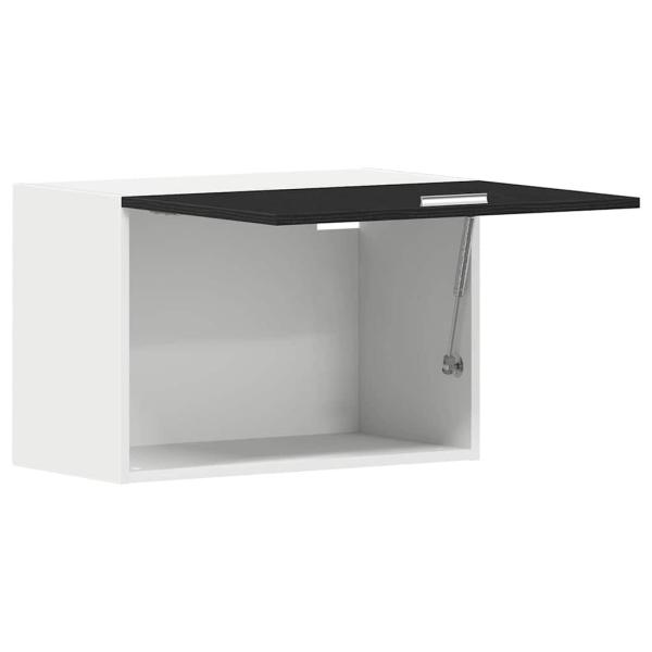 Hängeschrank in Schwarz-Eiche - 60x31x60 cm, Hergestellt aus Holzwerkstoff