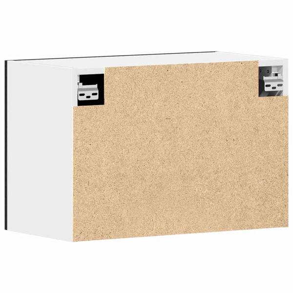 Hängeschrank in Schwarz-Eiche - 60x31x60 cm, Hergestellt aus Holzwerkstoff