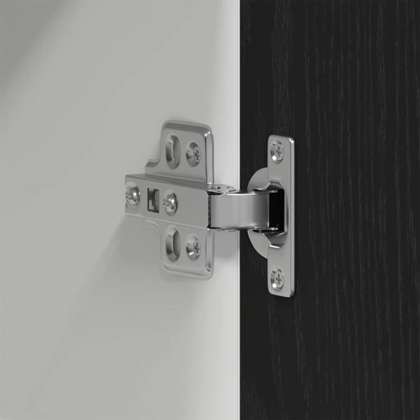 Hängeschrank in Schwarz-Eiche - 60x31x60 cm, Hergestellt aus Holzwerkstoff