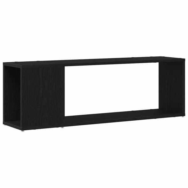 Bücherregal Schwarz Eiche 100x24x32 cm Holzwerkstoff