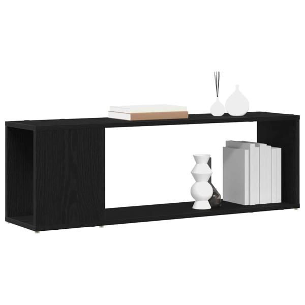 Bücherregal Schwarz Eiche 100x24x32 cm Holzwerkstoff